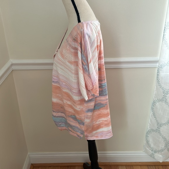 Zac & Rachel  multi colored “pucker knit” top. Size XL. NWT. - Picture 5 of 11